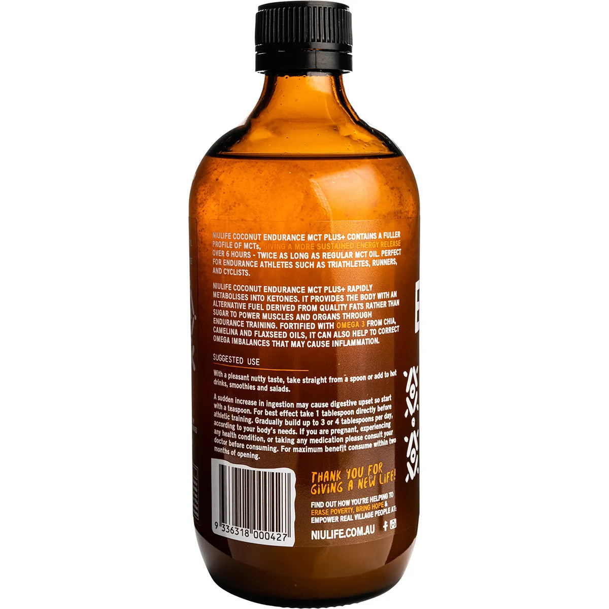 NIULIFE Coconut MCT Plus+ Endurance 500ml - Cutprice Online