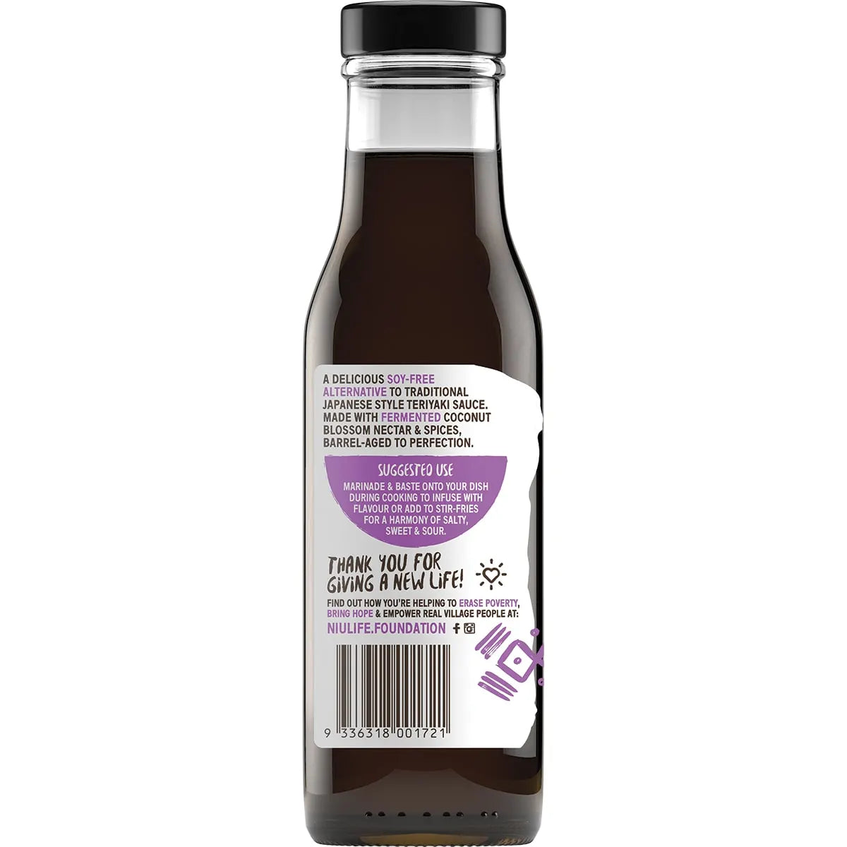 NIULIFE Organic Coconut Amino Sauce Extra Thick Teriyaki 250ml - Cutprice Online