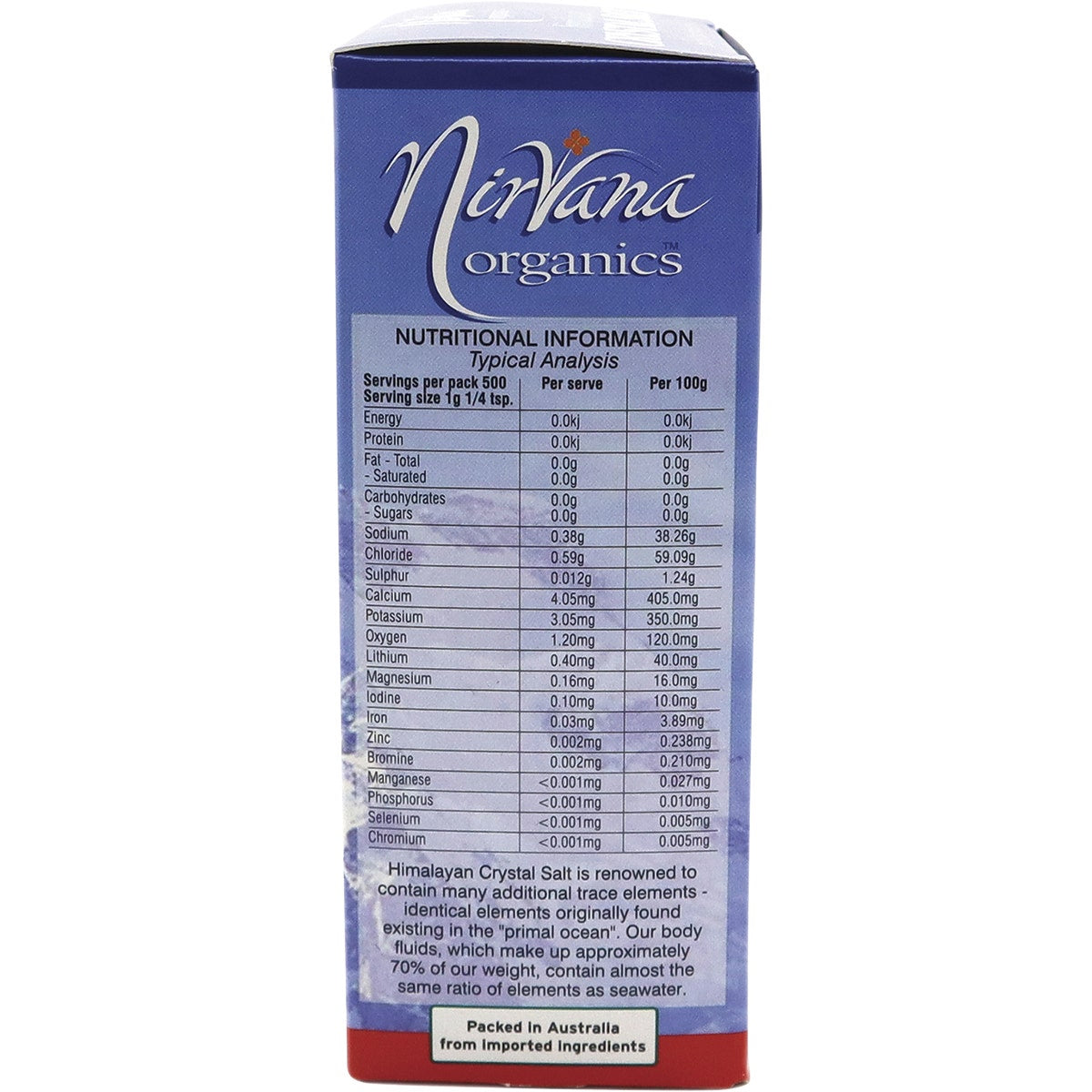 NIRVANA Himalayan Salt Fine 500g - Cutprice Online