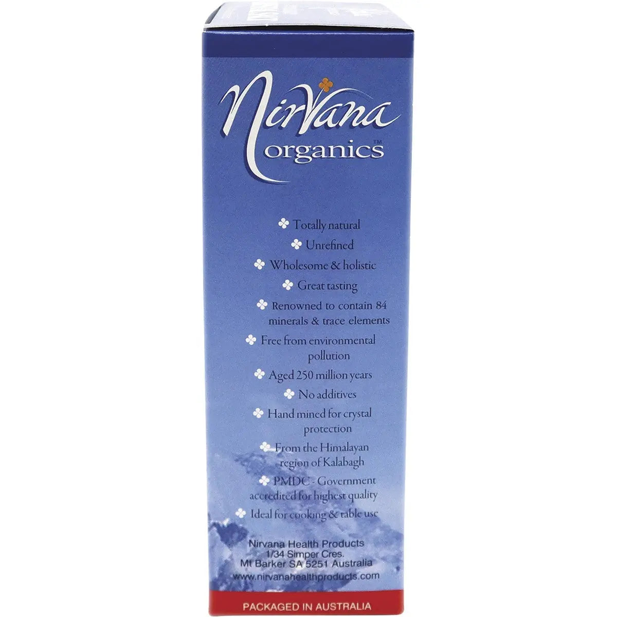 NIRVANA ORGANICS Himalayan Salt Fine 1kg NIRVANA