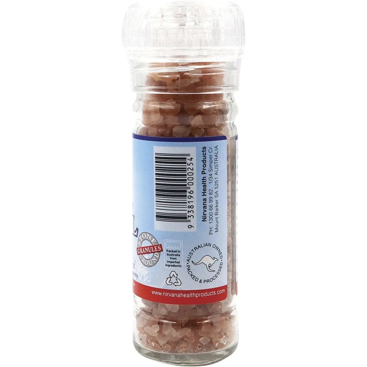 NIRVANA Himalayan Salt Granules (Glass Grinder) 125g NIRVANA