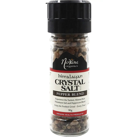 NIRVANA Himalayan Salt Pepper (Glass Grinder) 90g NIRVANA