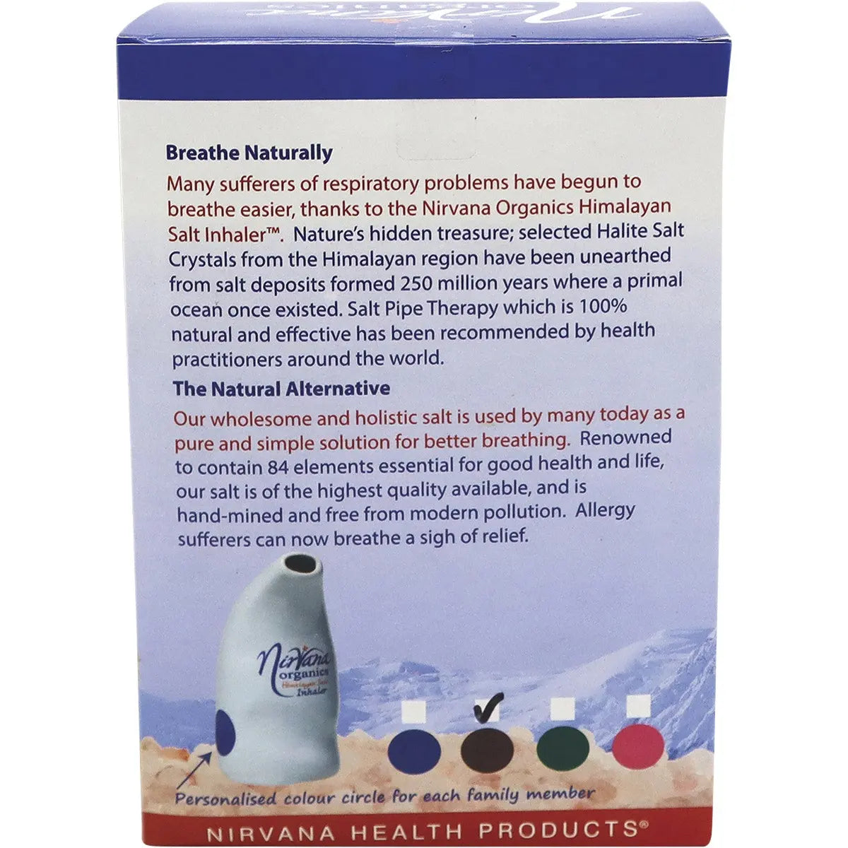 NIRVANA ORGANICS Himalayan Salt Inhaler Ceramic - 1 NIRVANA