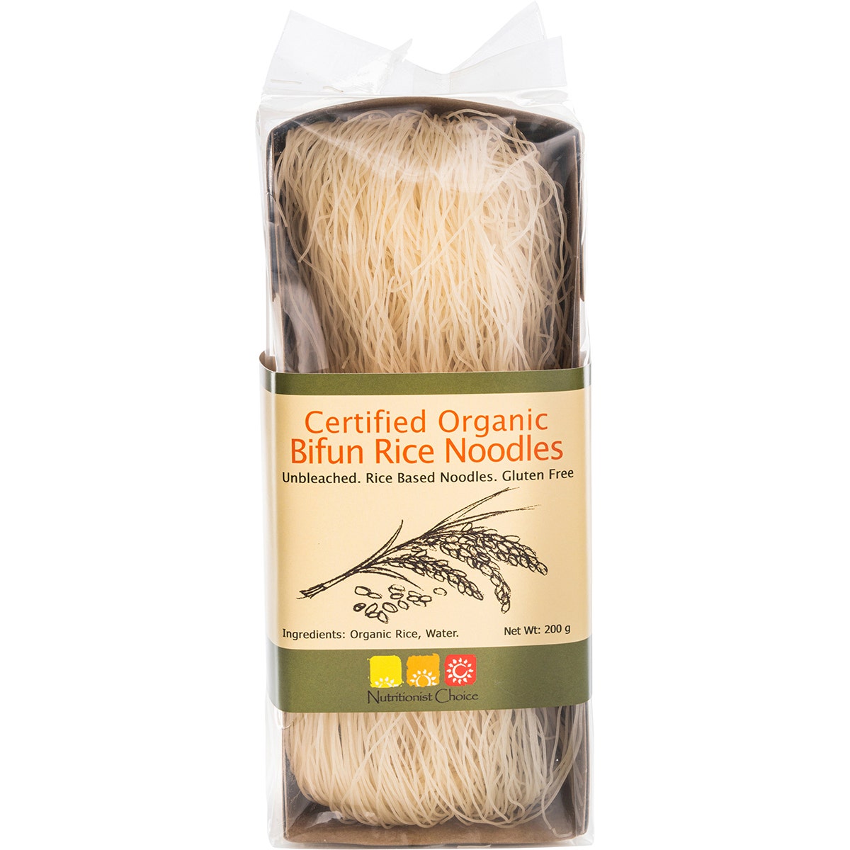 NUTRITIONIST CHOICE Rice Noodles Bifun Unbleached 200g - Cutprice Online