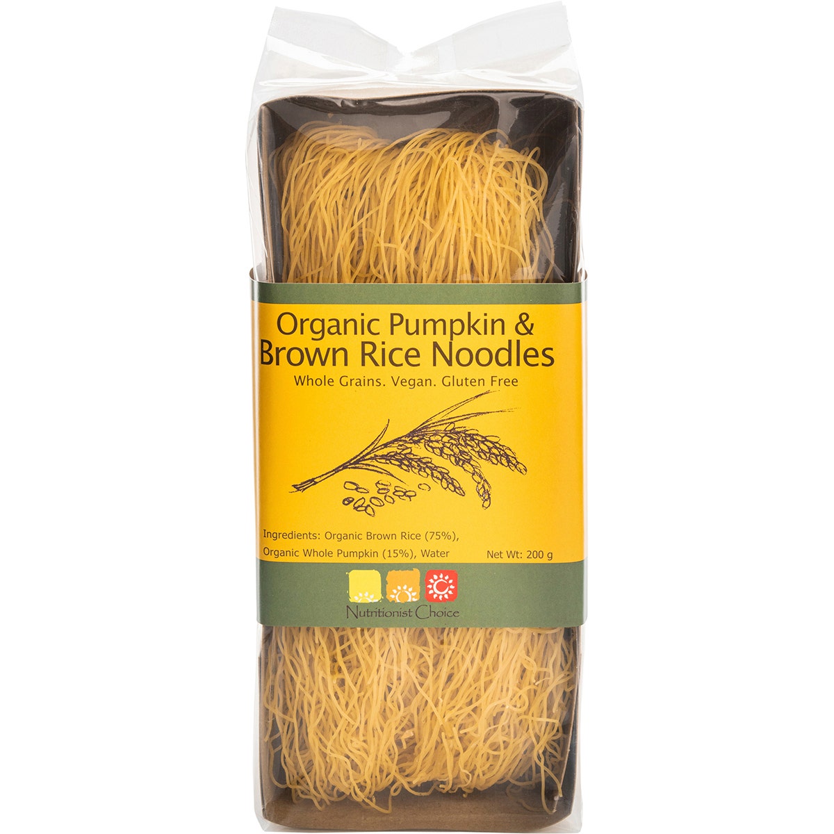 NUTRITIONIST CHOICE Rice Noodles Pumpkin & Brown 200g - Cutprice Online