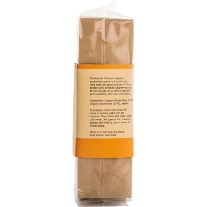 NUTRITIONIST CHOICE Brown Rice & Buckwheat Pasta Spaghetti 180g - Cutprice Online