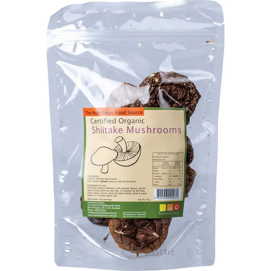 NUTRITIONIST CHOICE Shiitake Mushrooms 40g NUTRITIONIST CHOICE