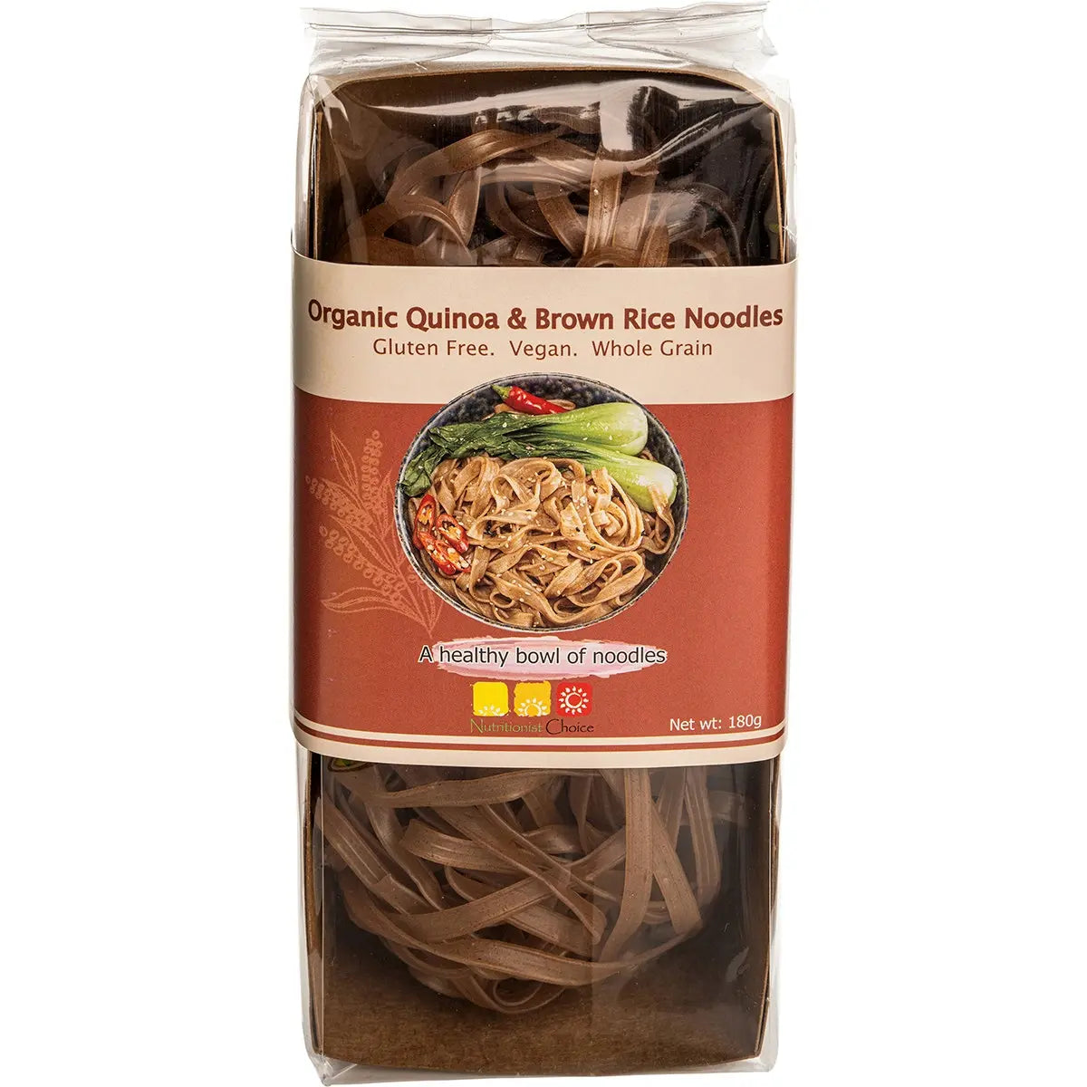 NUTRITIONIST CHOICE Rice Noodles Organic Quinoa & Brown 180g NUTRITIONIST CHOICE