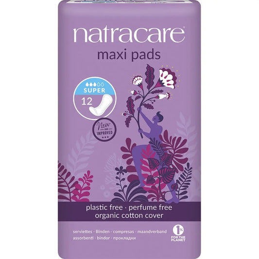 NATRACARE Maxi Pads Super 12 NATRACARE