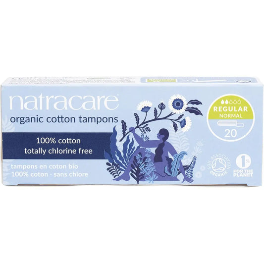 NATRACARE Tampons (Non-Applicator) Regular 20 NATRACARE