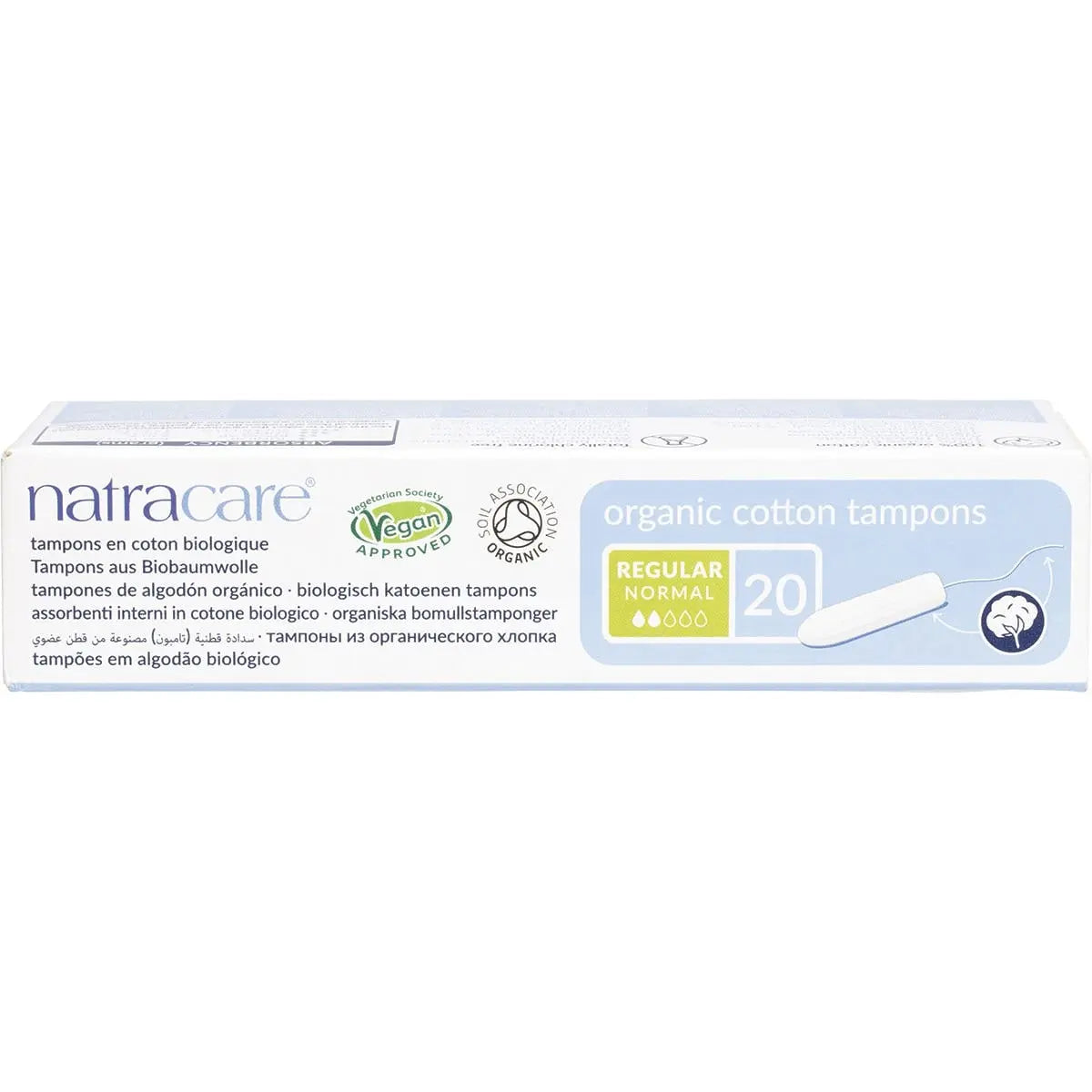 NATRACARE Tampons (Non-Applicator) Regular 20 NATRACARE
