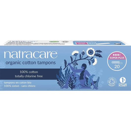 NATRACARE Tampons (Non-Applicator) Super 20 NATRACARE