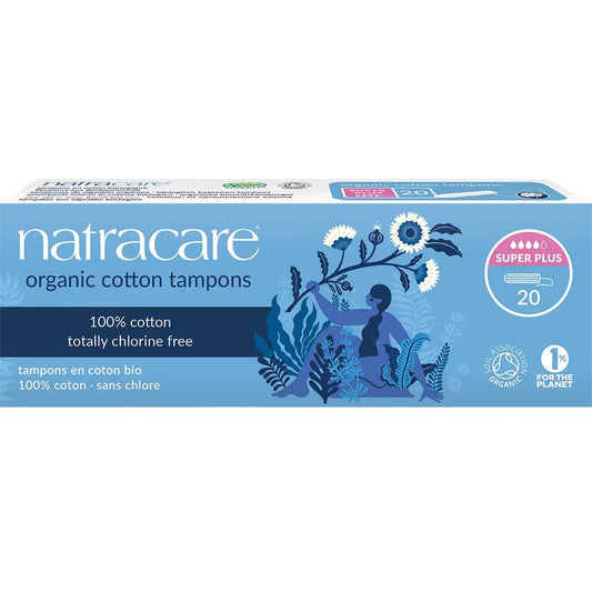 NATRACARE Tampons (Non-Applicator) Super Plus 20 NATRACARE