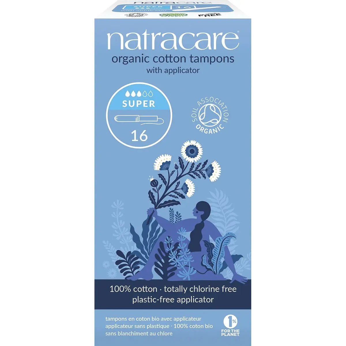 NATRACARE Tampons (Applicator) Super 16 NATRACARE