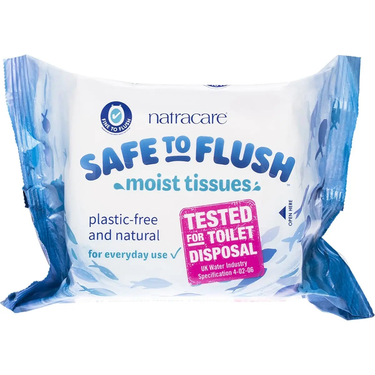 NATRACARE Moist Tissues Safe To Flush 30 NATRACARE