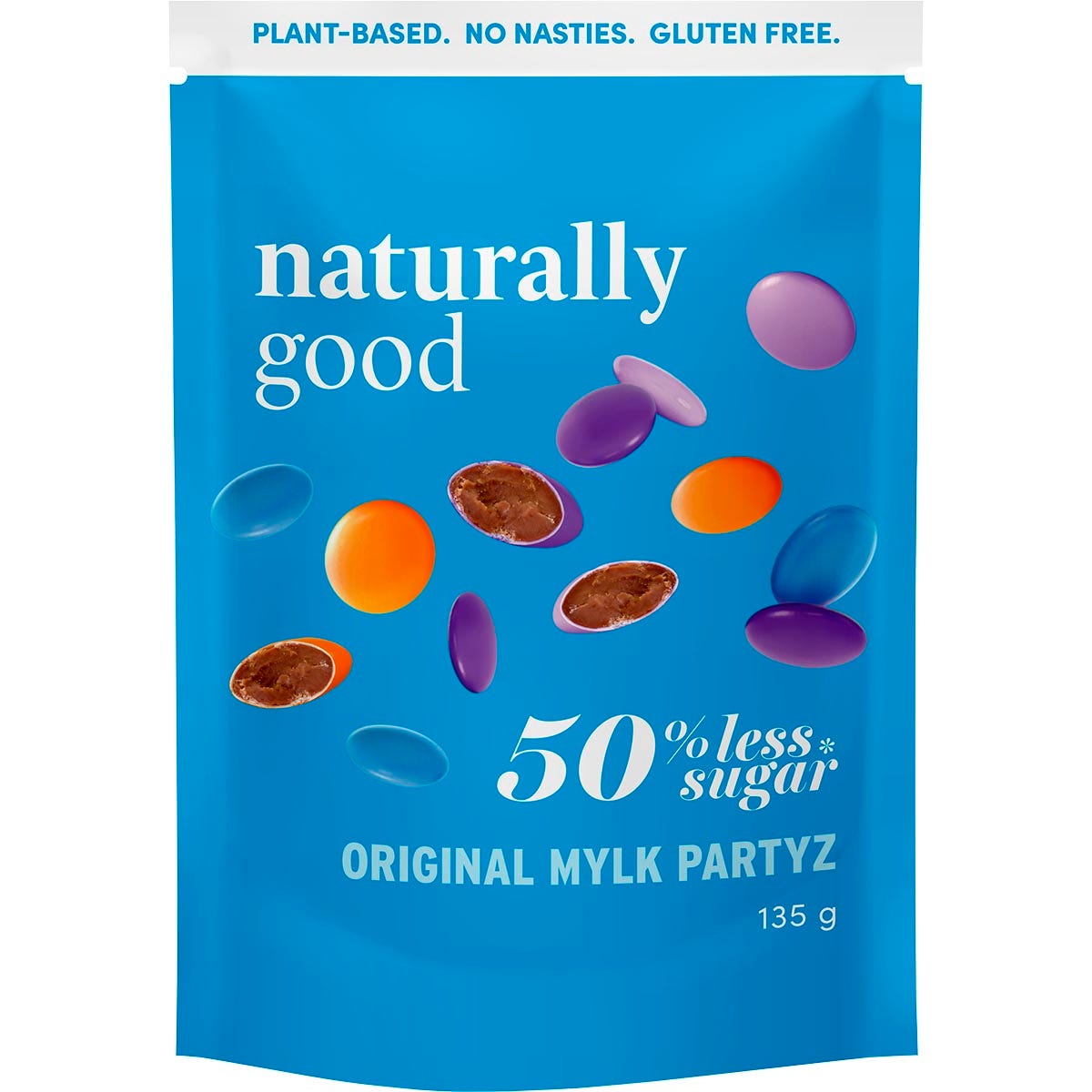 NATURALLY GOOD Original Mylk Partyz 35% less sugar 6x135g - Cutprice Online