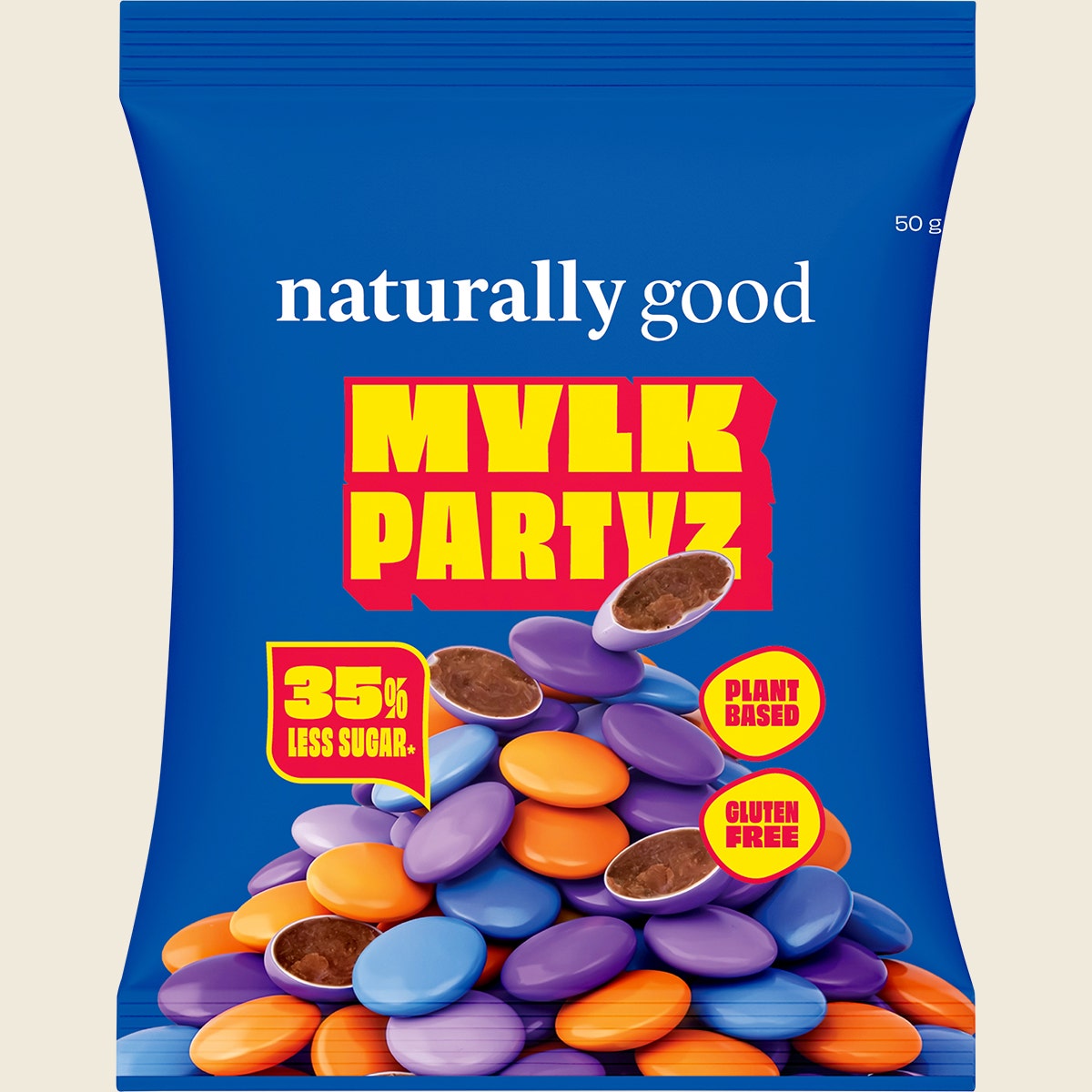 NATURALLY GOOD Original Mylk Partyz 35% less sugar 10x50g