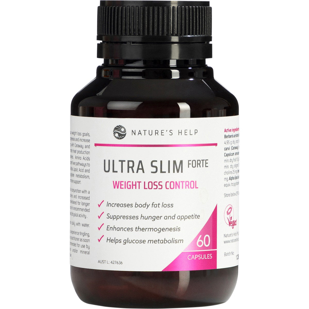NATURE'S HELP Ultra Slim Forte Weight Loss Control 60 Caps - Cutprice Online