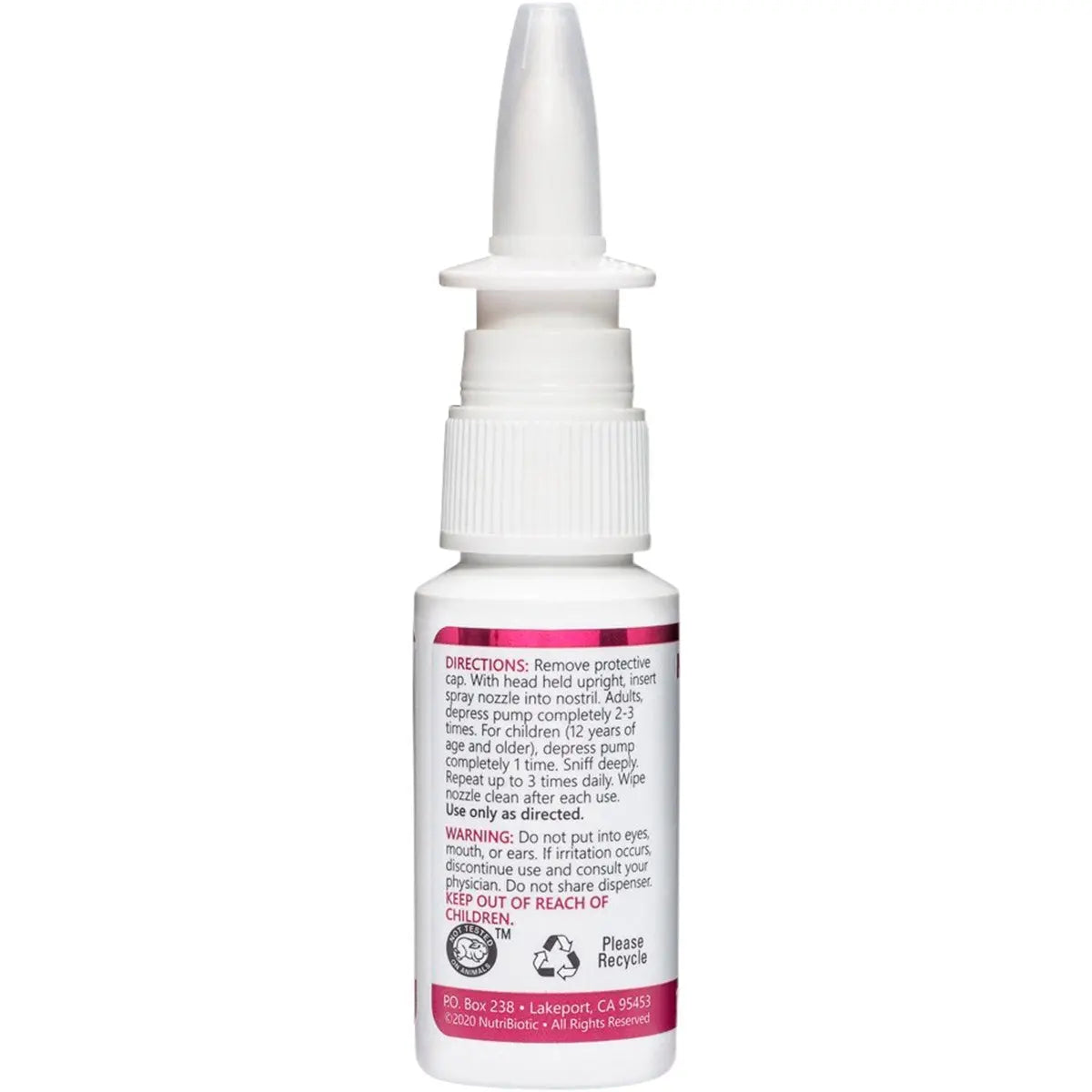 NUTRIBIOTIC Nasal Spray Pump 29.5ml NUTRIBIOTIC