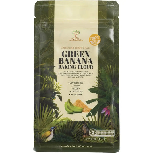 NATURAL EVOLUTION Green Banana Baking Flour - Green Banana - 454g NATURAL EVOLUTION