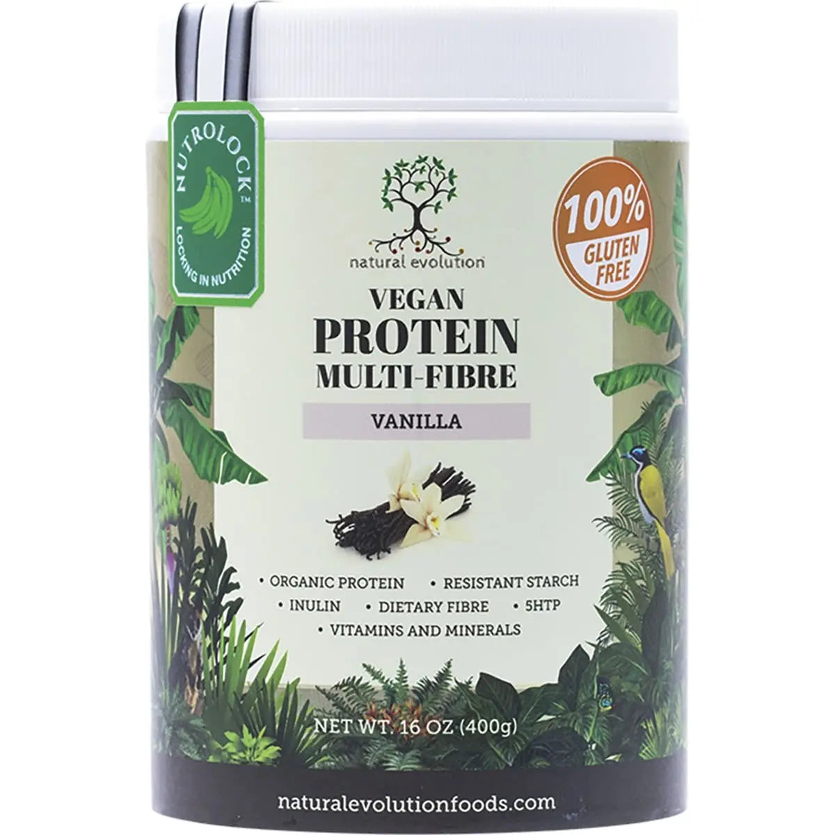 NATURAL EVOLUTION Vegan Protein Multi-Fibre Vanilla 400g NATURAL EVOLUTION