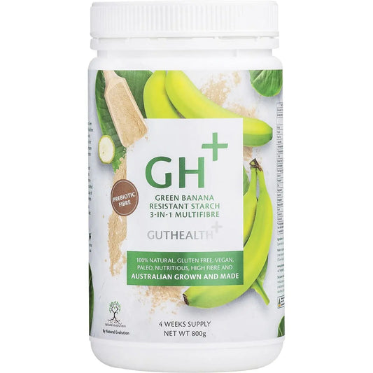 NATURAL EVOLUTION GH+ Green Banana Resistant Starch 3-in-1 Multifibre - 800g NATURAL EVOLUTION