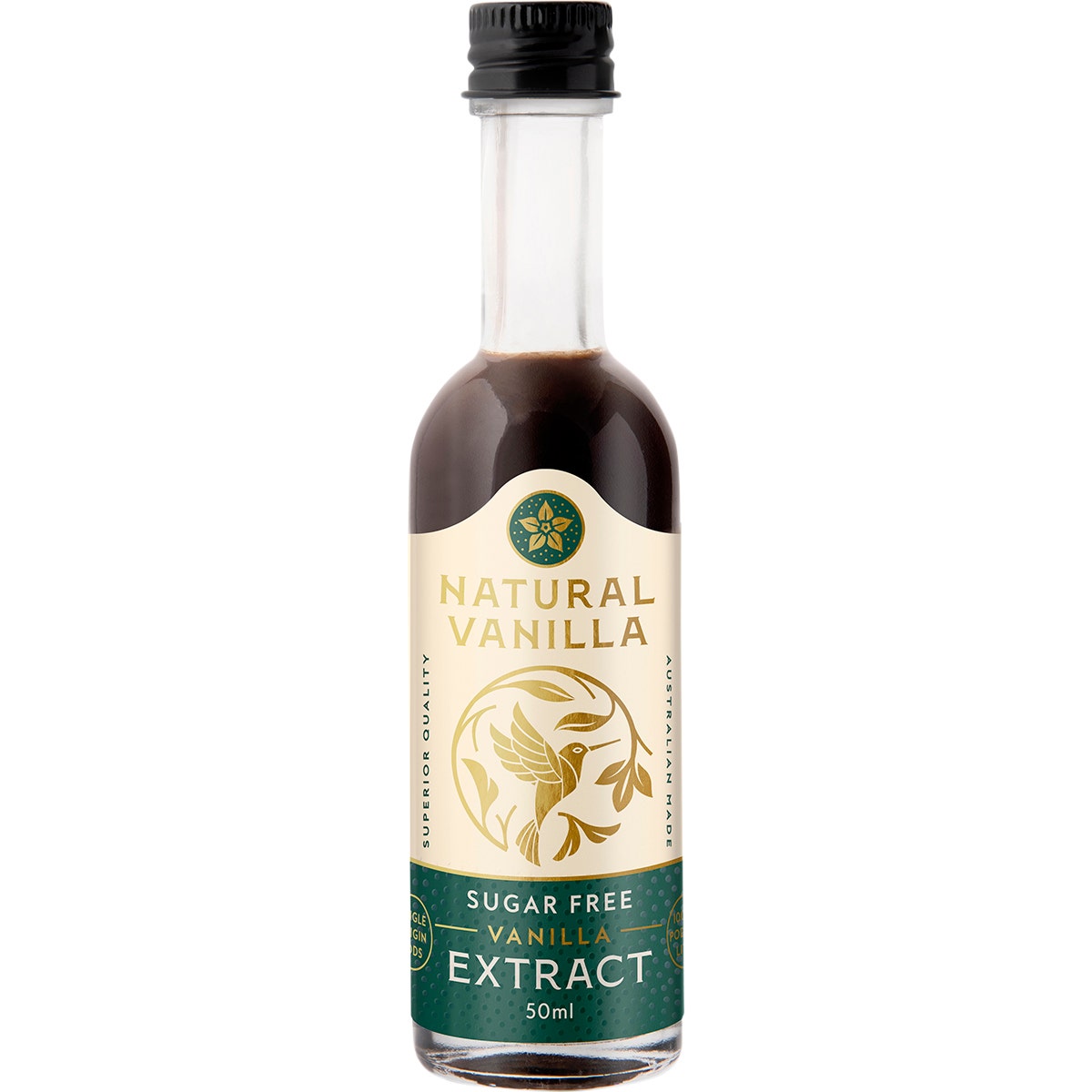 NATURAL VANILLA COMPANY Sugar Free Vanilla Extract 50ml - Cutprice Online