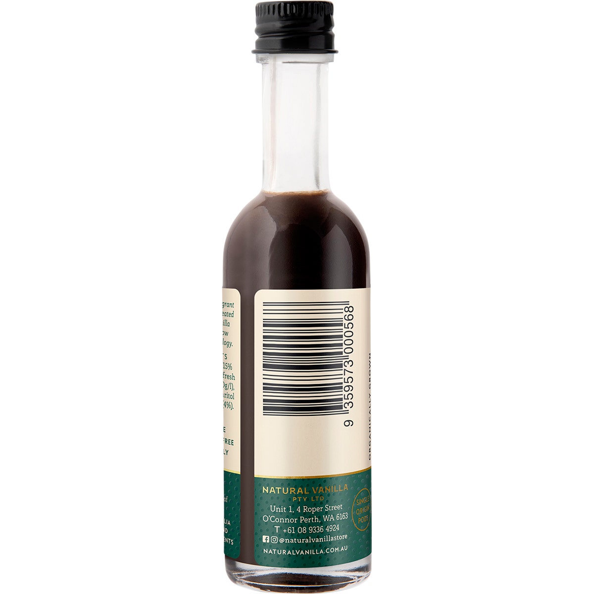 NATURAL VANILLA COMPANY Sugar Free Vanilla Extract 50ml - Cutprice Online