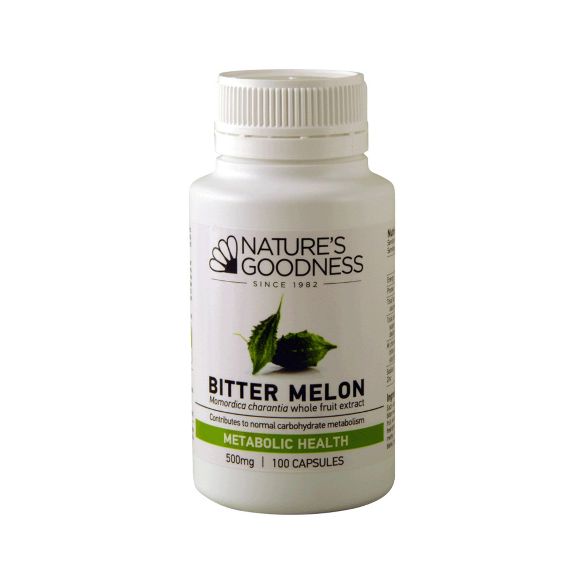 Nature's Goodness Bitter Melon Capsules 500mg 100c - Cutprice Online