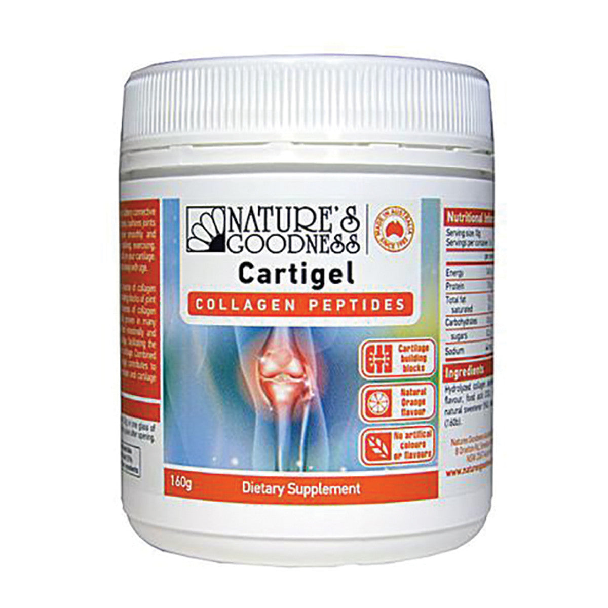 Nature's Goodness Cartigel Collagen Peptides 160g - Cutprice Online