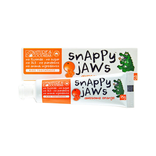 Nature's Goodness Snappy Jaws Toothpaste Awesome Orange 75g - Cutprice Online