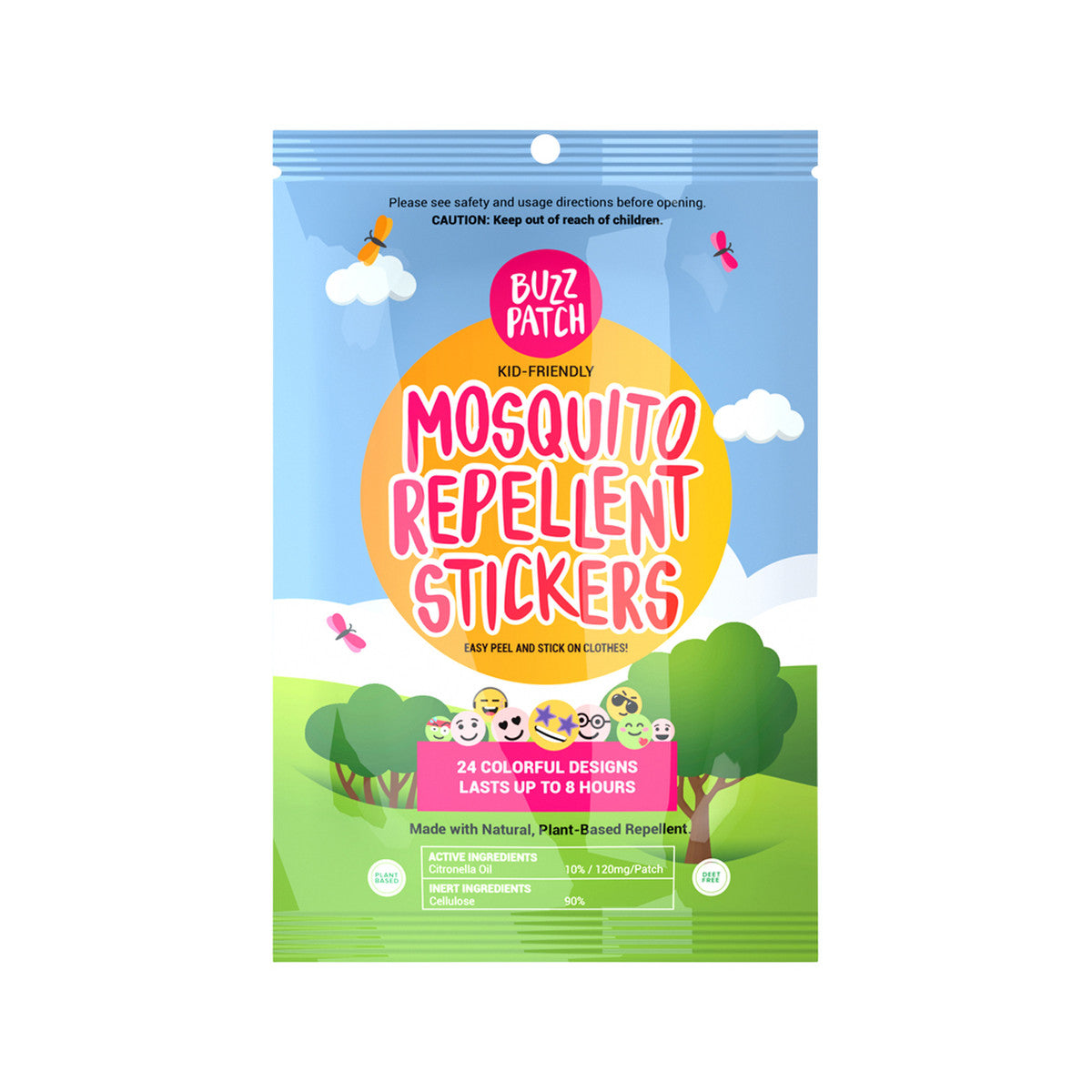 The Natural Patch Co. BuzzPatch Organic Mosquito Repellent Stickers x 24 Pack - Cutprice Online