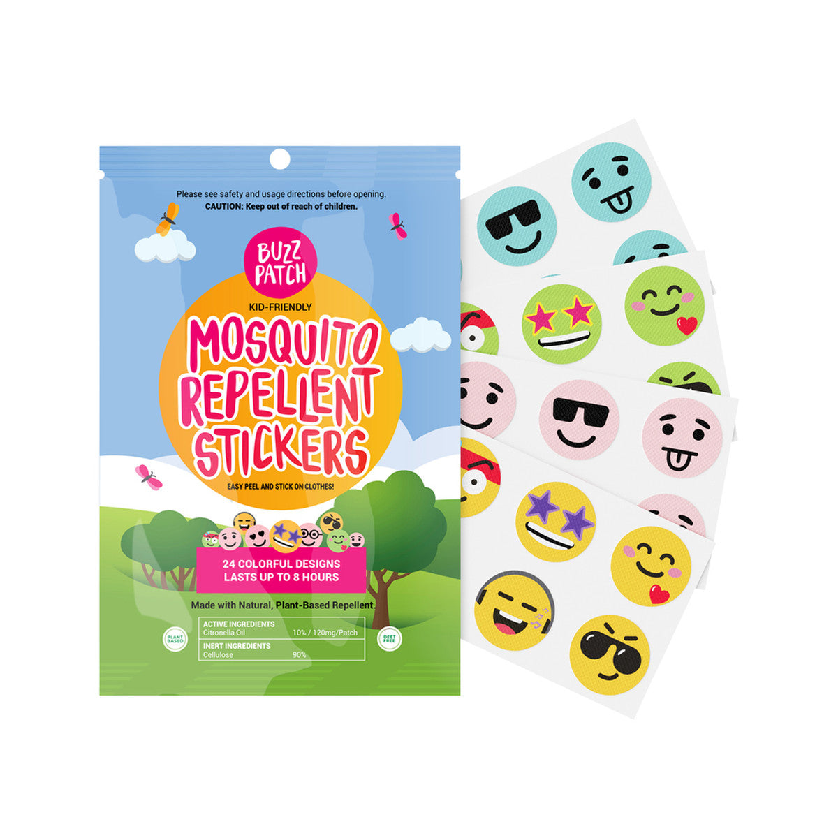 The Natural Patch Co. BuzzPatch Organic Mosquito Repellent Stickers x 24 Pack - Cutprice Online