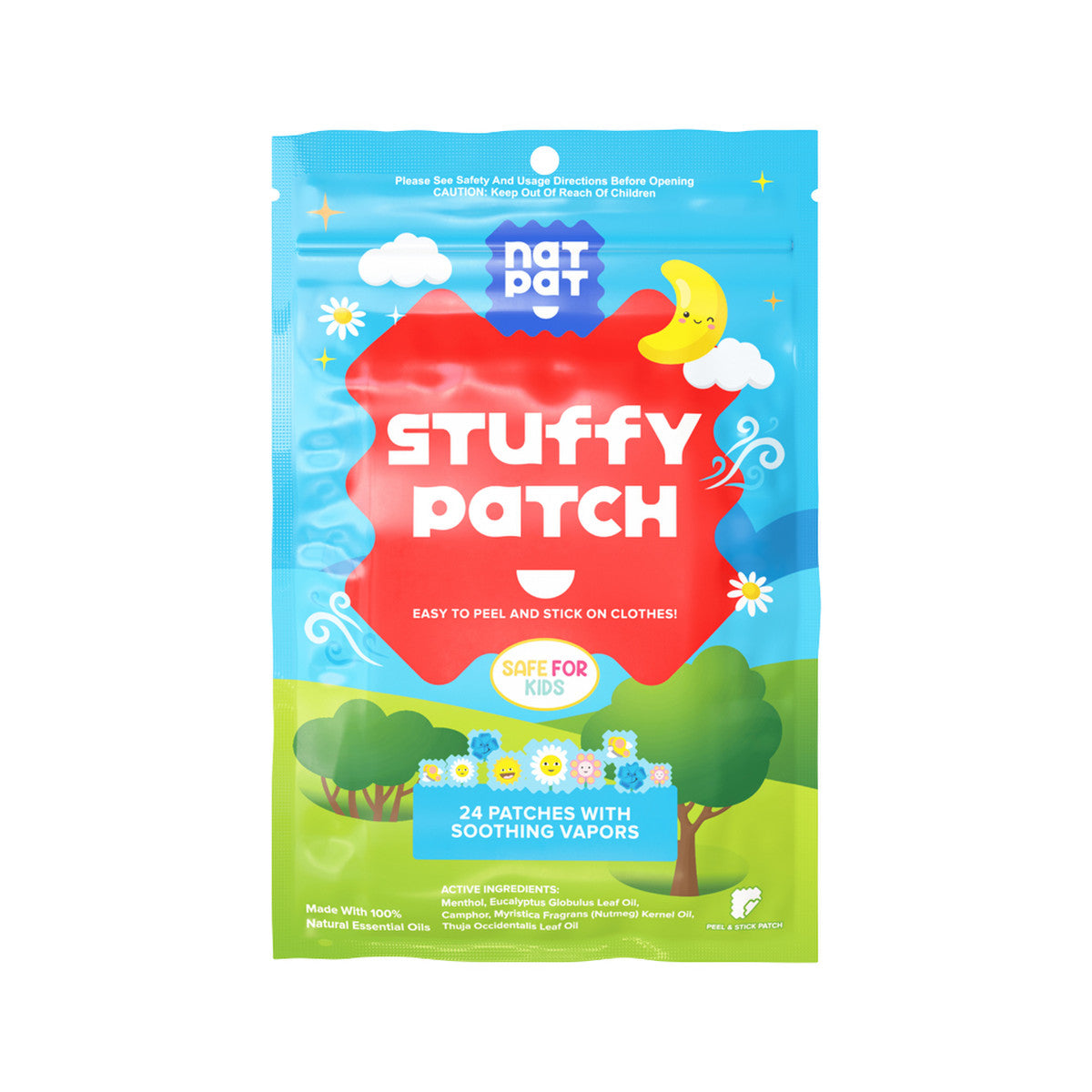 The Natural Patch Co. StuffyPatch Organic Stickers x 24 Pack - Cutprice Online