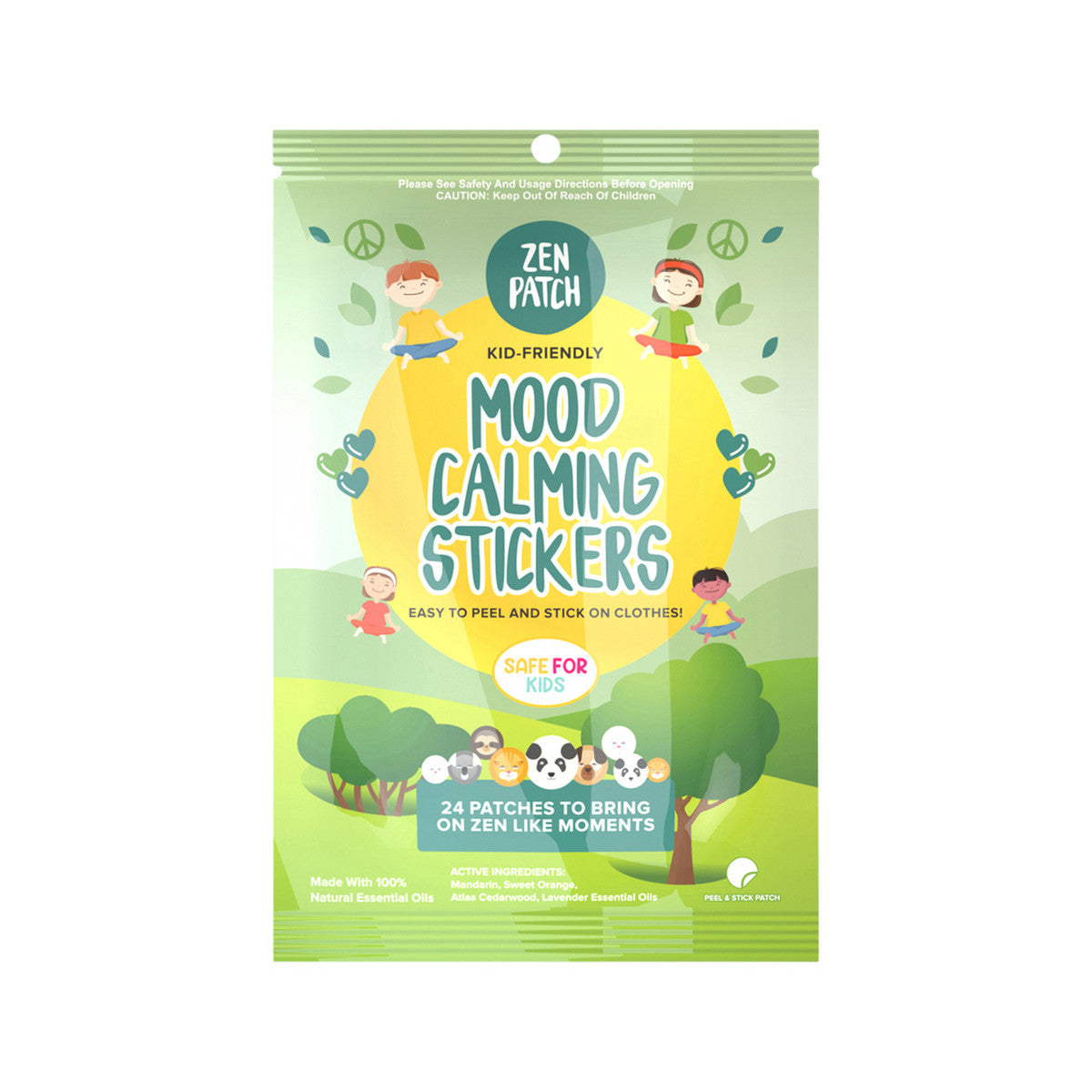 The Natural Patch Co. ZenPatch Organic Mood Calming Stickers x 24 Pack - Cutprice Online