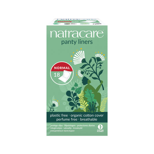 Natracare Panty Liners Normal with Organic Cotton Cover x 18 Pack - Cutprice Online
