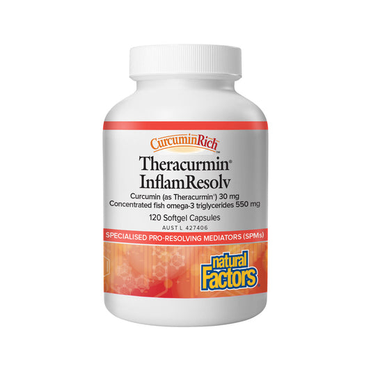 Natural Factors Theracurmin InflamResolv 120 Capsules