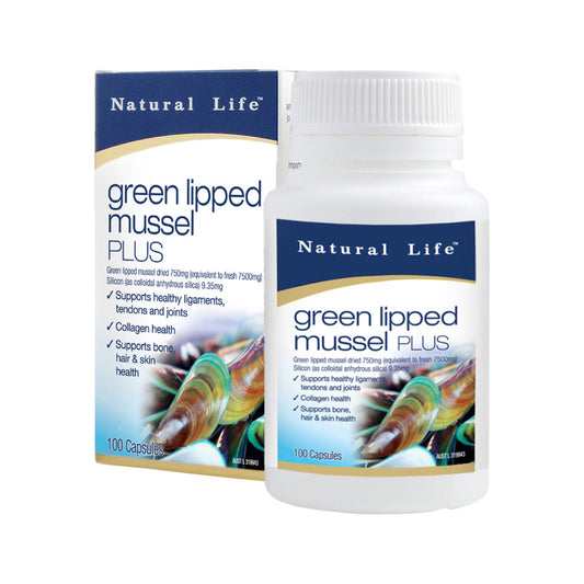 Natural Life Green Lipped Mussel PLUS 100c - Cutprice Online