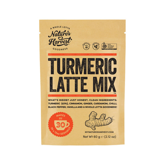 Nature's Harvest Organic Turmeric Latte Mix 60g - Cutprice Online