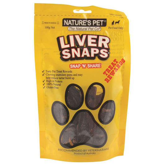 Nature's Pet Liver Snaps 100g - Cutprice Online