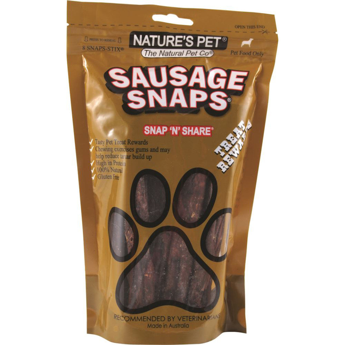 Nature's Pet Sausage Snaps x 8 Pack - Cutprice Online