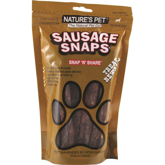 Nature's Pet Sausage Snaps x 8 Pack - Cutprice Online