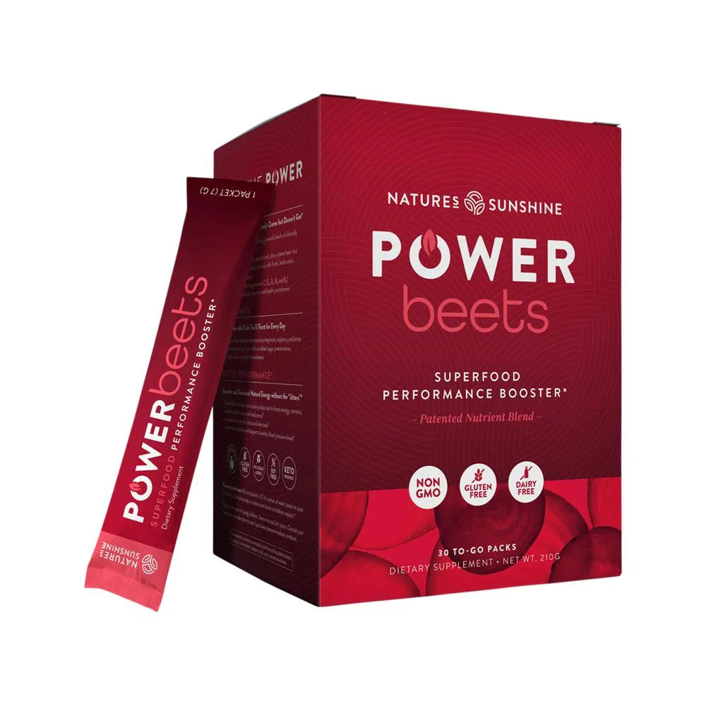 Natures Sunshine Power Beets Sachets 7g X 30 Pack - Cutprice Online
