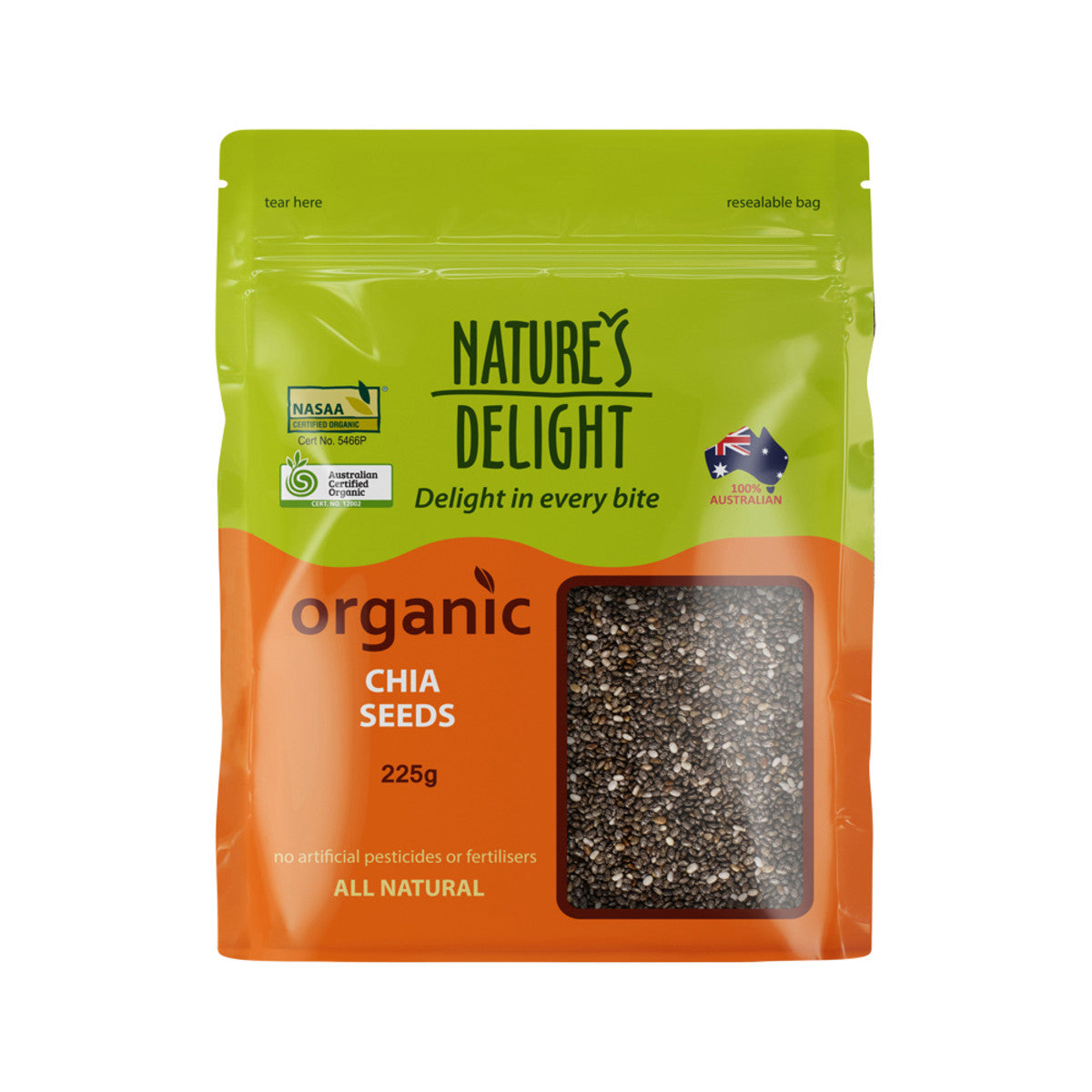 Nature's Delight Organic Chia Seeds 225g - Cutprice Online