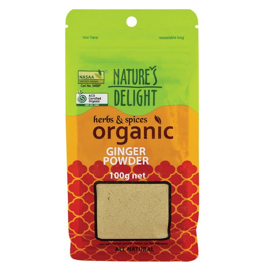 Nature's Delight Organic Ginger Powder 100g - Cutprice Online
