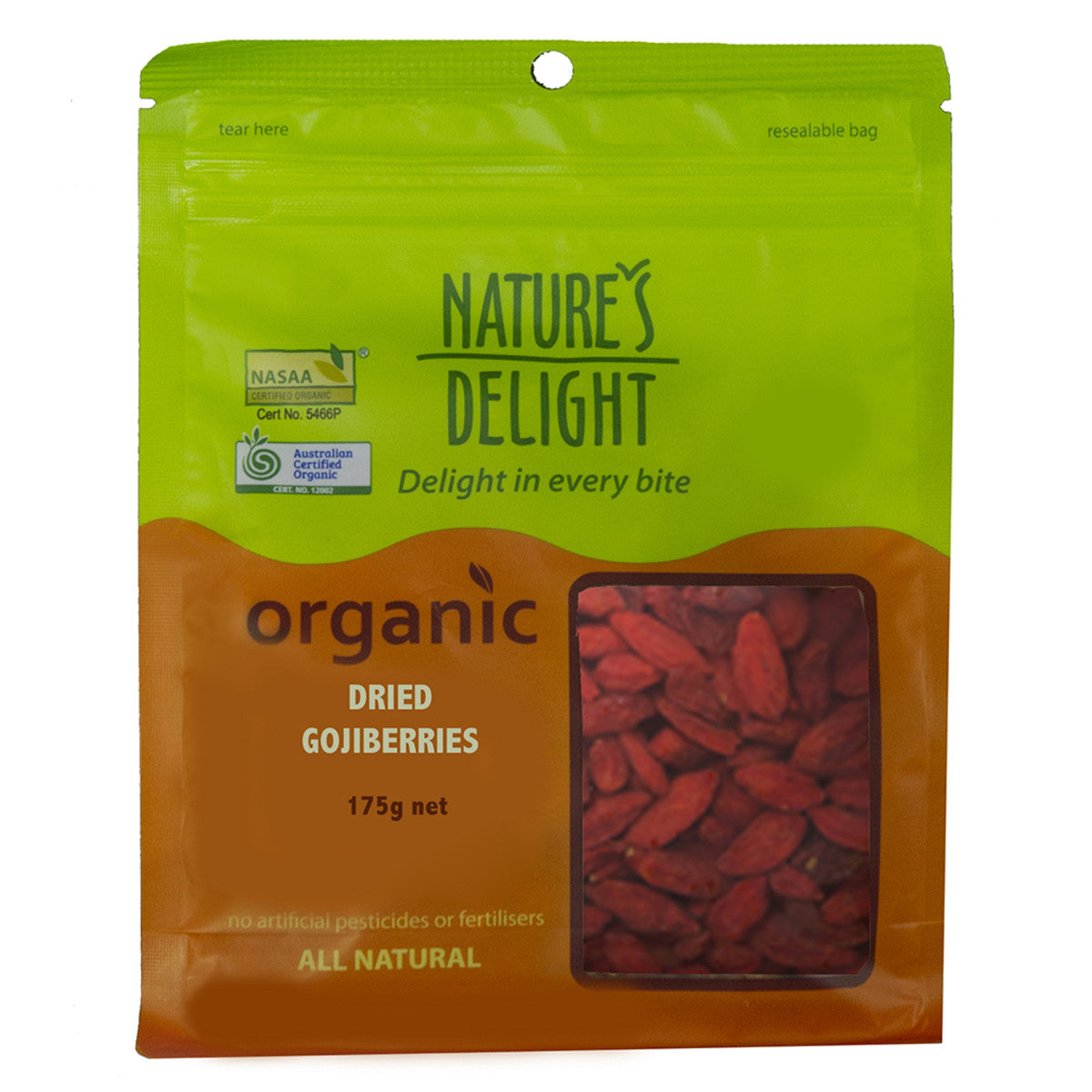 Nature's Delight Organic Dried Gojiberries 175g - Cutprice Online