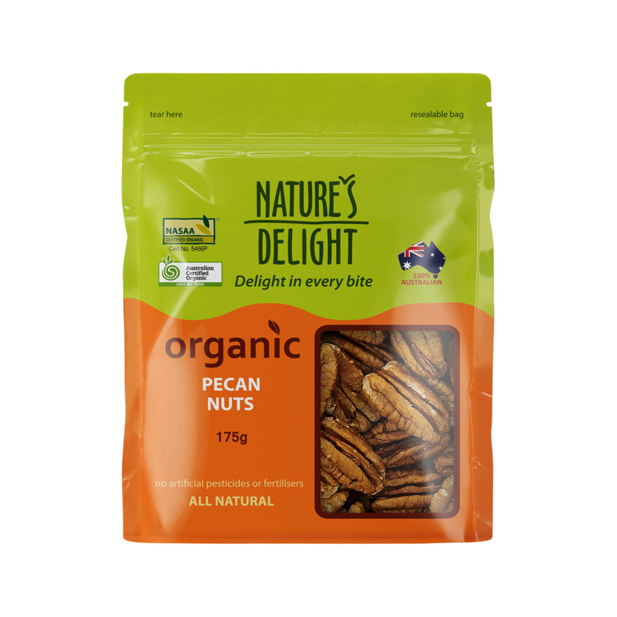 Nature's Delight Organic Pecan Nuts 175g - Cutprice Online