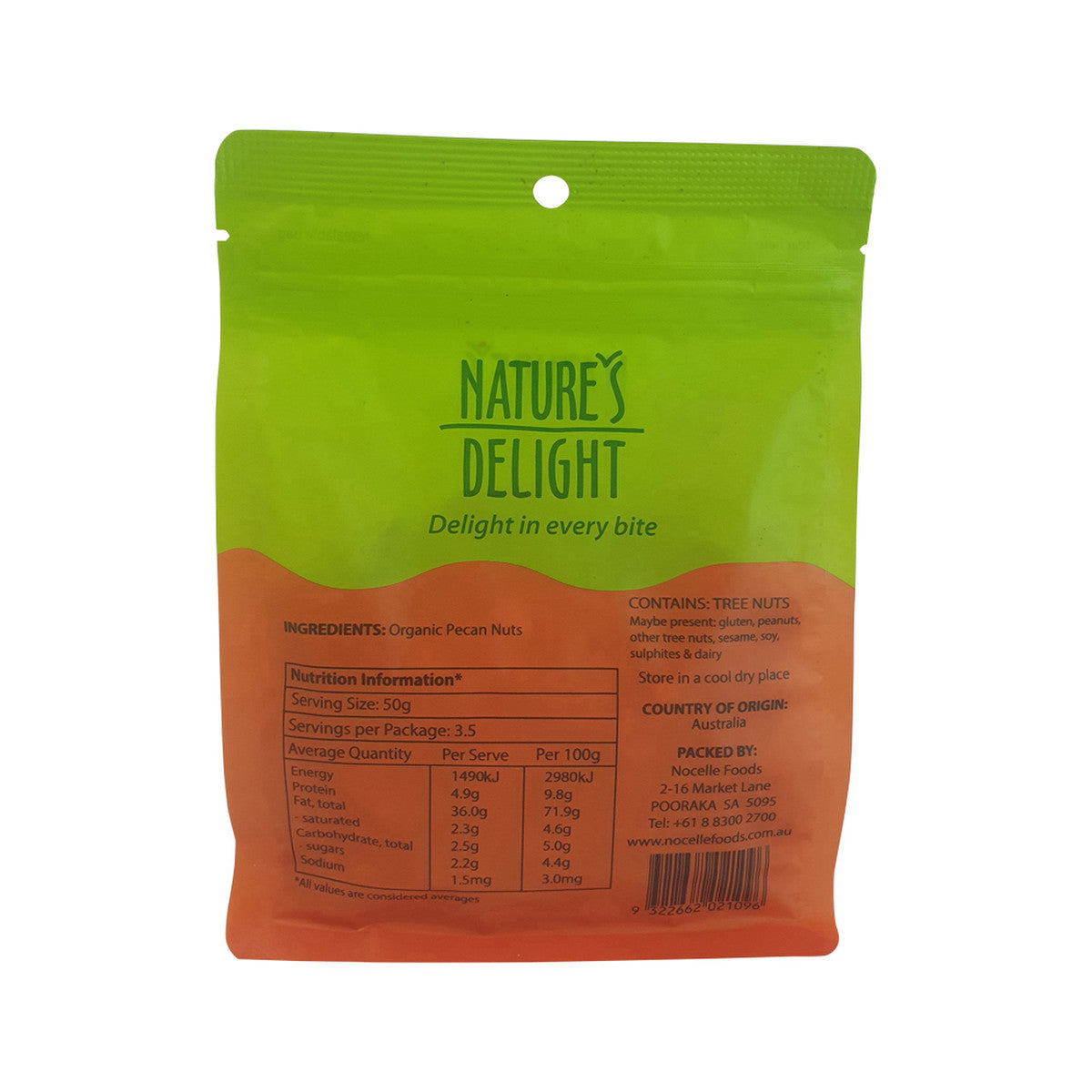 Nature's Delight Organic Pecan Nuts 175g - Cutprice Online