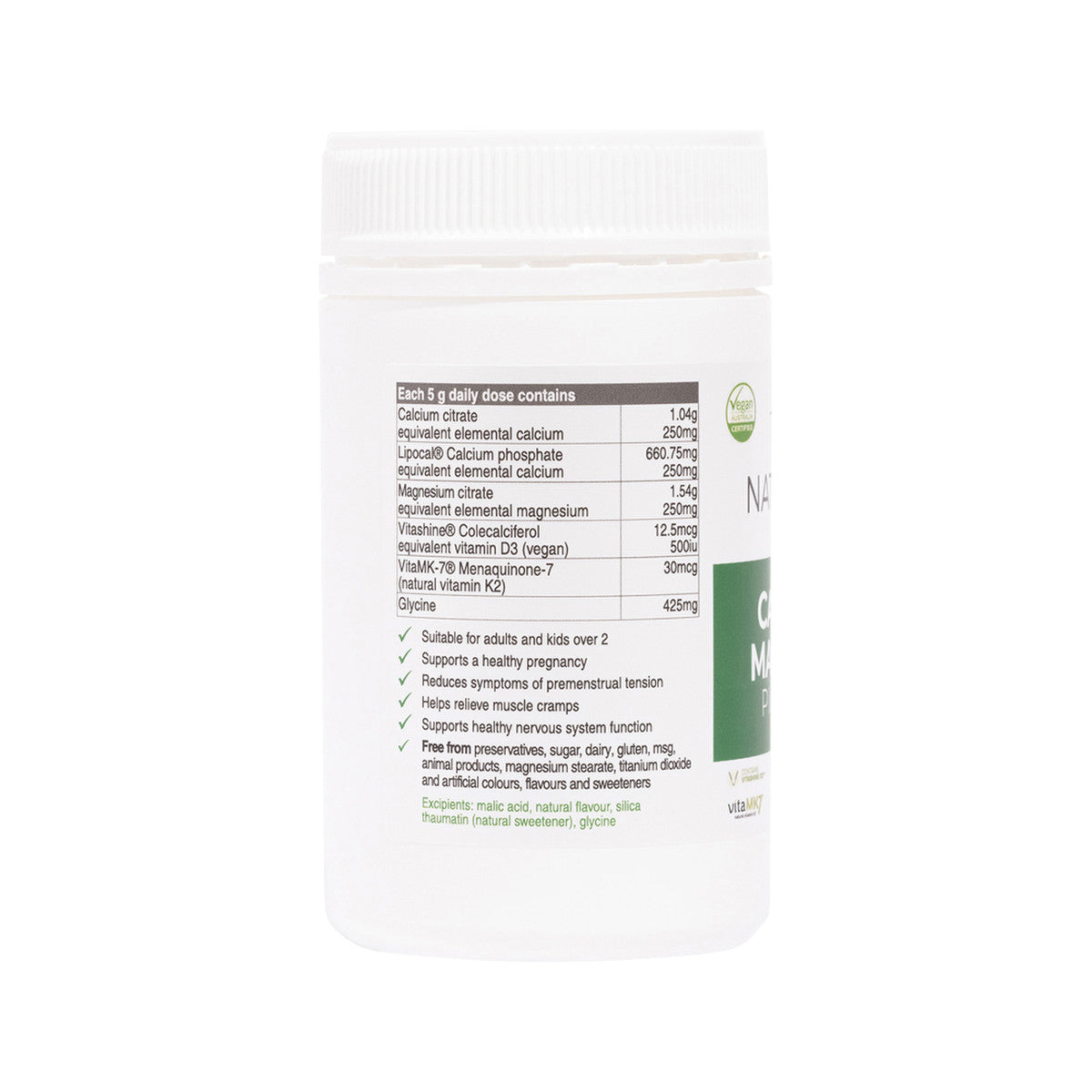 NaturoBest Calcium & Magnesium Plus K2 & D3 150g - Cutprice Online