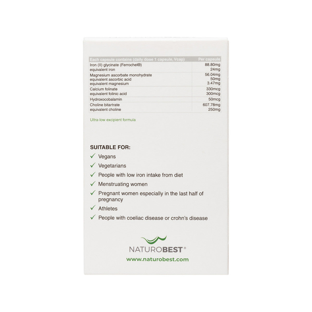 NaturoBest Iron & Brain Support 30c - Cutprice Online
